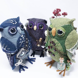 witchwood creatures come to life in beautiful hand made and one of a kind soft sculpture