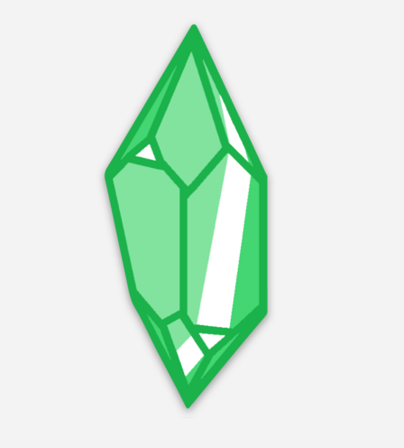 Crystal Sticker - Green