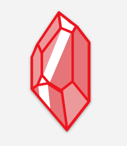 Crystal Sticker - Red