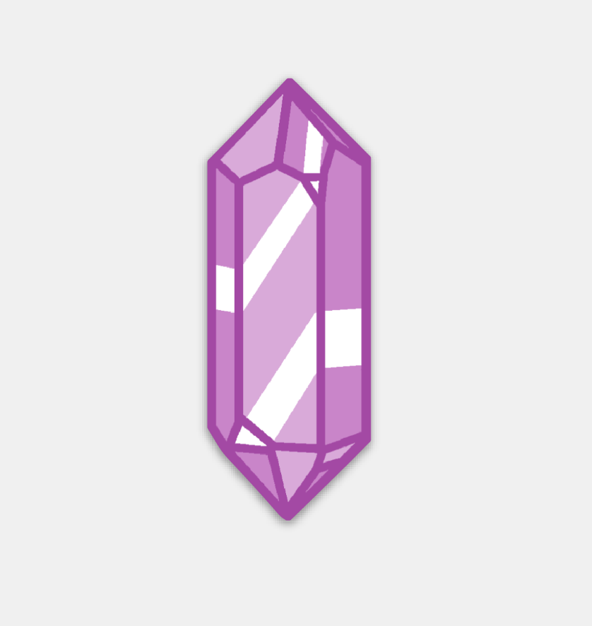 Crystal Sticker - Violet